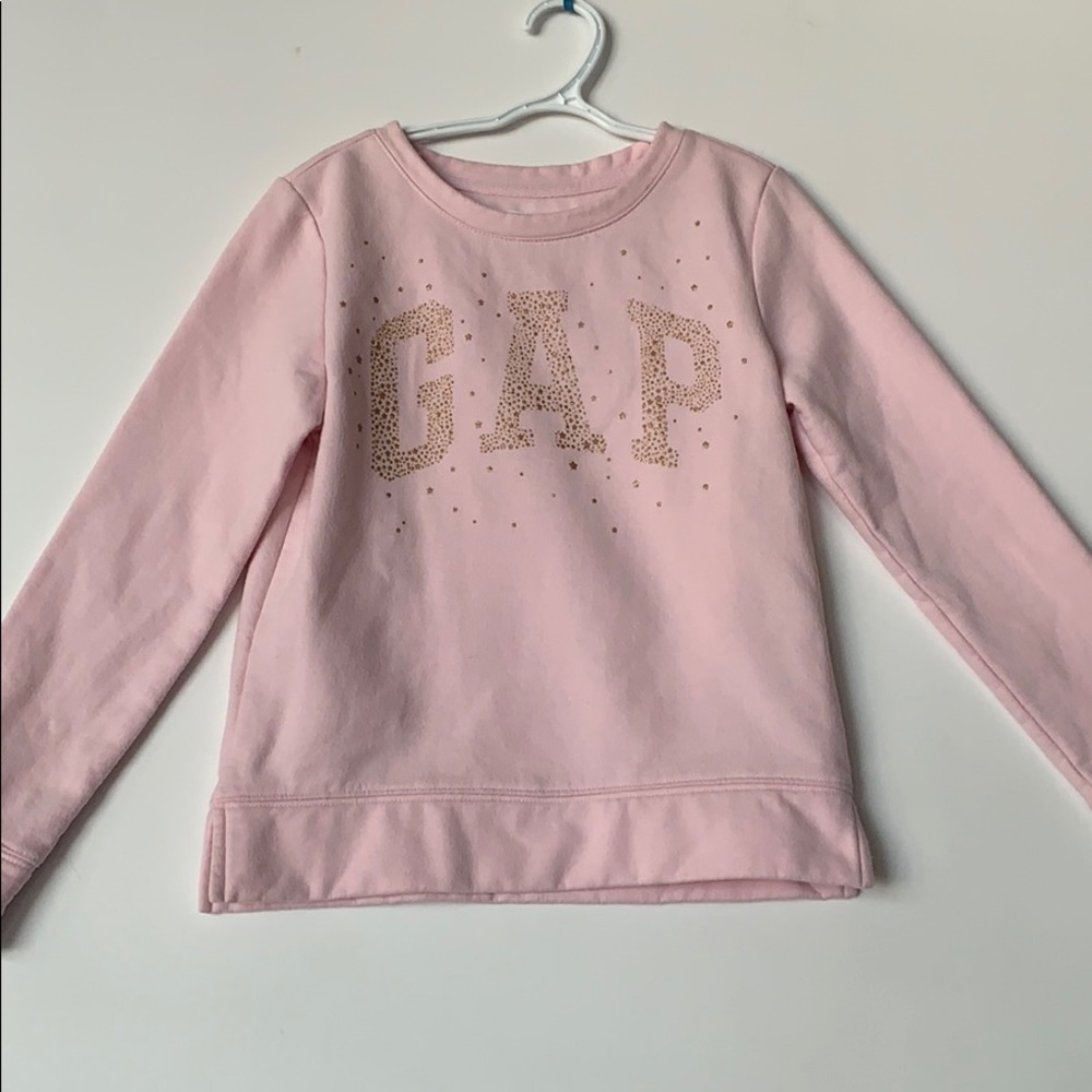 GAP Swearshirt - pink with gold stars